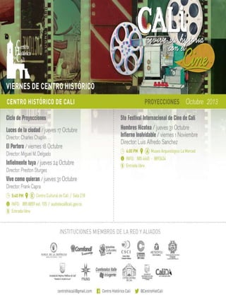 Centro historico cali octubre 2013