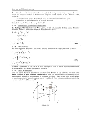 Centroids moments of inertia | PDF