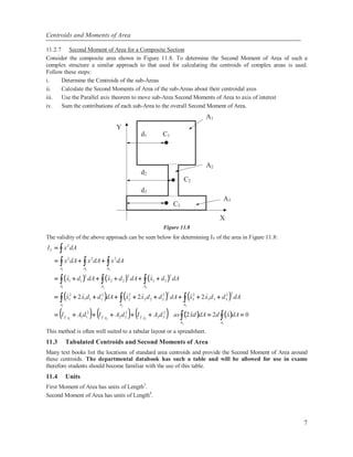 Centroids moments of inertia | PDF