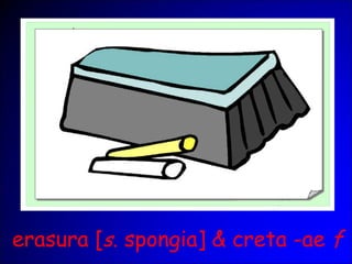 erasura [s. spongia] & creta -ae f
 