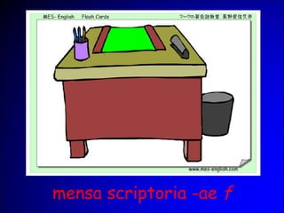 mensa scriptoria -ae f
 