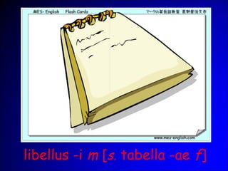 libellus -i m [s. tabella -ae f]
 