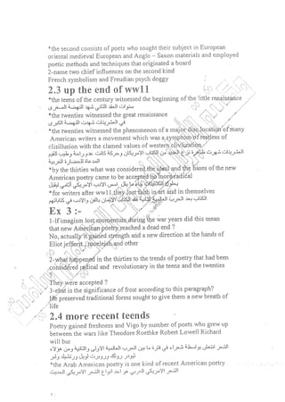 ملخص 20th century American lit