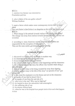 ملخص 20th century American lit