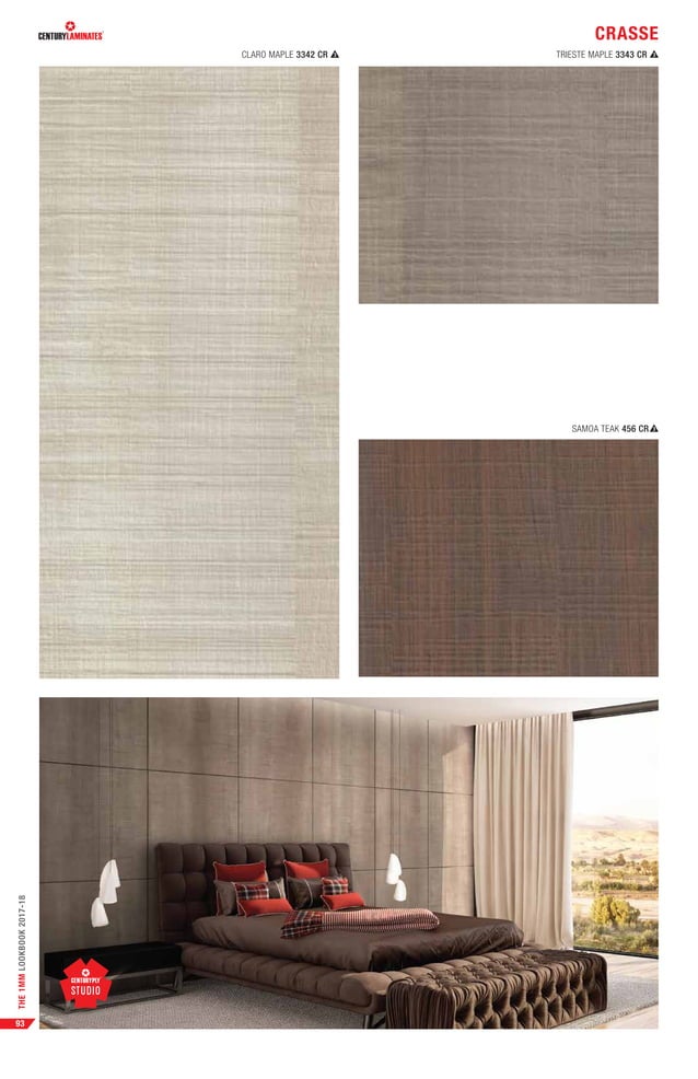 Latest Century Laminates Lookbook Catalogue 20172018 PDF