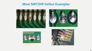 More SMT/DIP Defect Examples
33
 