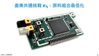 台灣人工智慧學校 43
產業共通挑戰 #4－原料組合最佳化
 