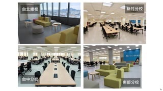 61
新竹分校
台中分校
台北總校
南部分校
 