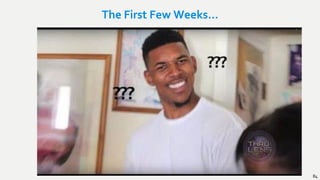 The First Few Weeks…
84
 
