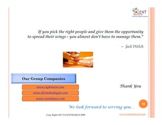 Ceo Talent Search Pvt  Ltd  Presentation (2)