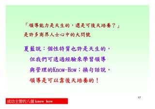 CEO-006-成功主管的8個Know How