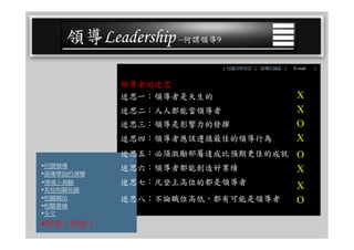 CEO-025 領導學綜合論