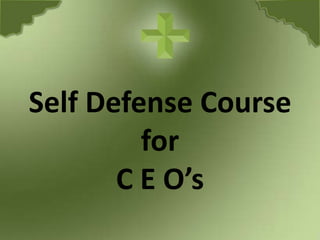 Self Defense Course for C E O’s 