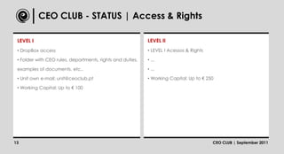CEO Club Presentation | PPTX