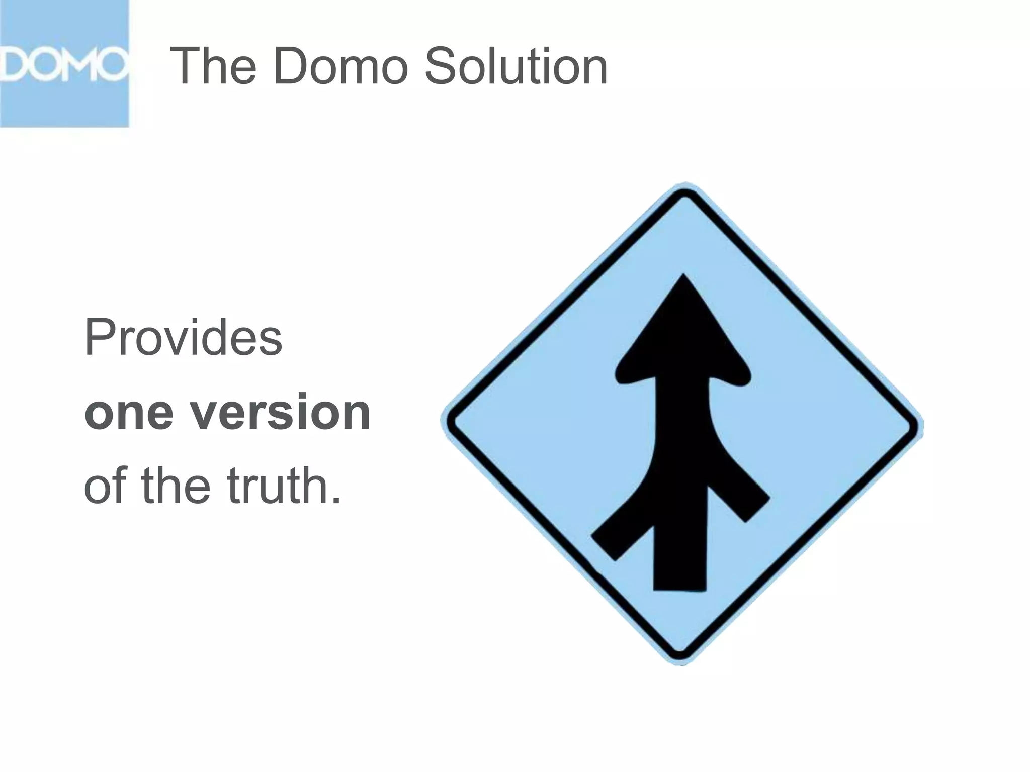 The Domo Solution

Delivers
information in
real time.

 