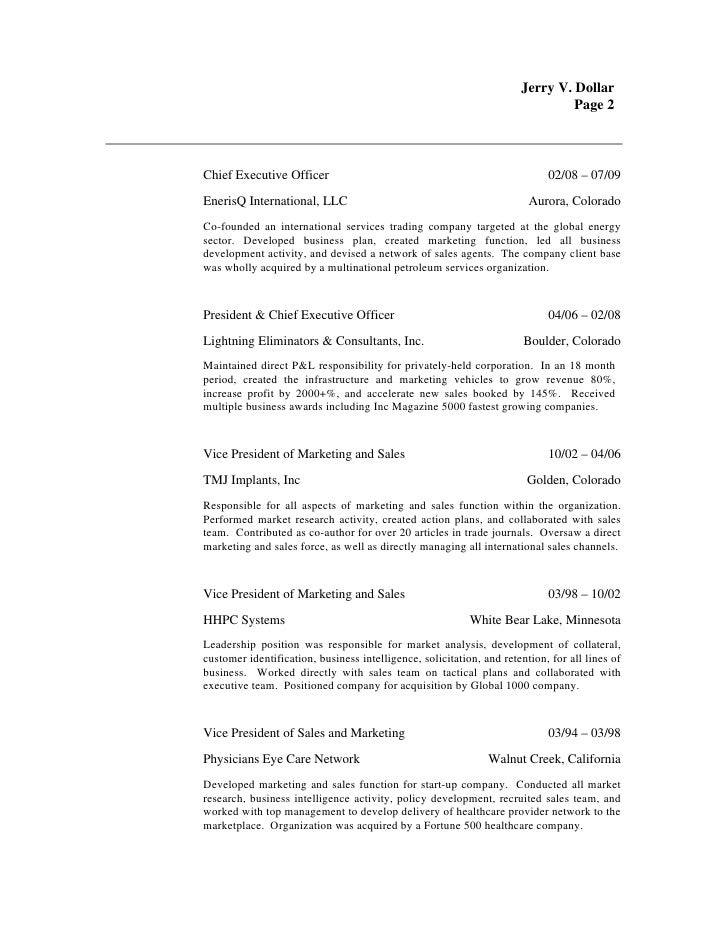 ceo cv
