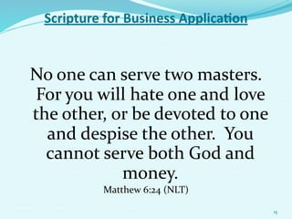Scriptures For Business Application Joe Greene 11 5