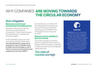 CEO GUIDE TO THE CIRCULAR ECONOMY 11
#CIRCULARECONOMY
Figure 3:
The gap between sustainable resource
availability and dema...