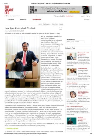 Yes bank CEO interview