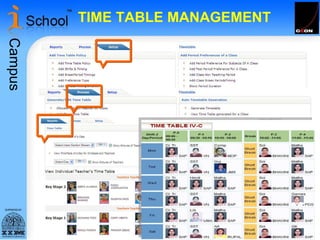 TIME TABLE MANAGEMENT 