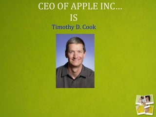 Ceo of apple | PPSX