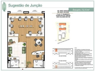Sugestão de Junção Área priv.: 72,15 m² 
