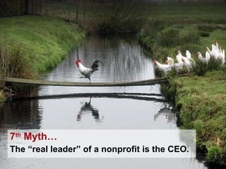 7 th  Myth…   The “real leader” of a nonprofit is the CEO. 