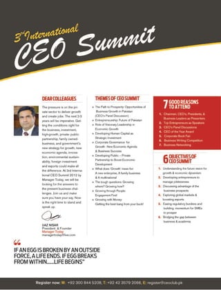 Ceo Summit Karachi