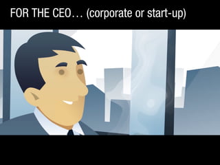 FOR THE CEO… (corporate or start-up)

 