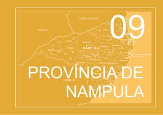 Chihulo
Mutivasse
Namapa
Mazua
ZAMBÉZIA
Moma
Moma Larde
Larde
Angoche
Angoche
Liúpo
Liúpo
Chalaua
Nametil
Iulúti MogovolasMuatua
Calipo
Nihessiue
Murrupula
Murrupula
Chinga
Cunle
Iapala
Ribáuè
Ribáuè
Mutuáli
Namina
Méti
C. de
Nampula
Anchilo
Rapale
Rapale
Mucuali
Boila
NamapondaNanhupo-Rio
Quinga
Namige
Quixaxe
Corrane
7 deAbril
Namialo
Itoculo
Netia
Imala
Muíte
Milhana
Muecate
Muculuone
Muecate
Lalaua
Lalaua
Monapo
Monapo
Mossuril
Lumbo
Lunga
Mossuril
Ilha de Moçambique
Ilha de Moçambique
Meconta
Meconta Mongicual
Namaita
Nampula
Matibane
Nacala- Cidade deNacala
a-Velha
Nacala-a-Velha
Covó
Nacarôa
Memba
Memba
Eráti
Saua-Saua Nacarôa
Chipene
Alua
Namirôa
Lúrio
Aúbe
NIASSA
CABO DELGADO
Mecubúri
Mecuburi
NAMPULA
Nacala
Malema Canhunha
Malema
09atetnI
PROVÍNCIA DE
NAMPULA
 