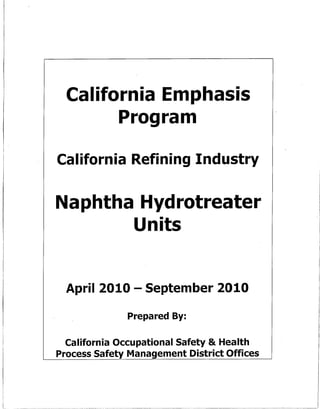 Cep   naphtha hydrotreater units