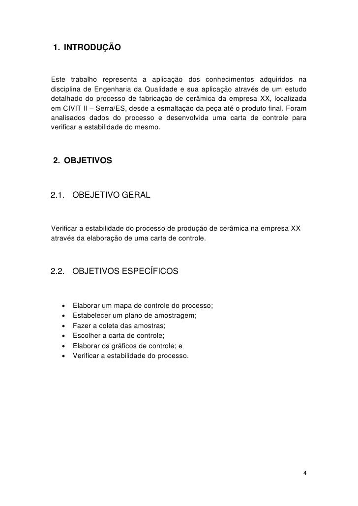 Cep - Produção de cerâmica