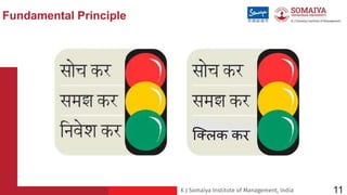 K J Somaiya Institute of Management, India
क्लिक कर
11
Fundamental Principle
11
 