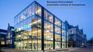 cepezedbouwteam
Bouwdeel D(emontabel)
presentatie ontwerp en bouwproces
booosting - goood woood
 