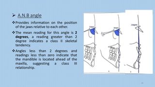 Lateral cephalometric analysis of hard tissues | PPTX
