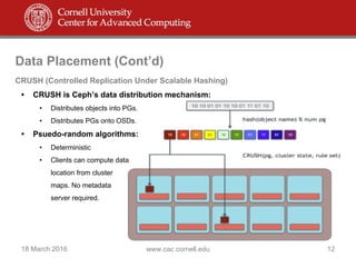 Comprehensive Overview of Ceph Storage Architecture and Features | PDF