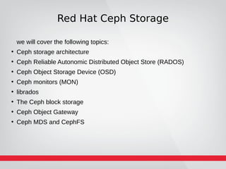 Ceph as software define storage | PDF