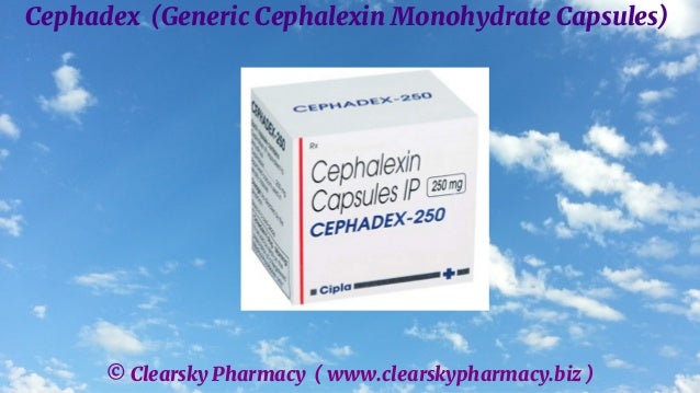 © Clearsky Pharmacy ( www.clearskypharmacy.biz )
Cephadex (Generic Cephalexin Monohydrate Capsules)
 
