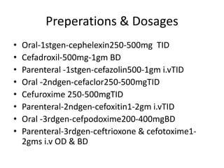 Cephalosporins | PPTX