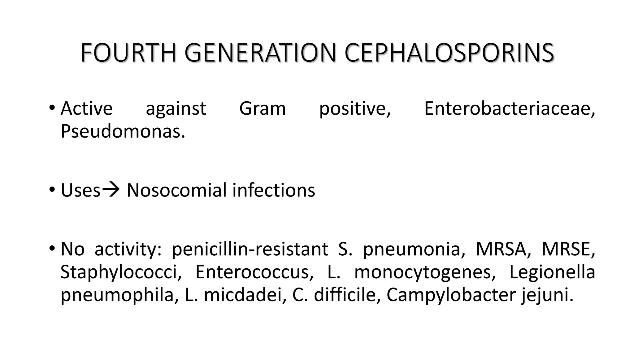 Cephalosporins | PPTX