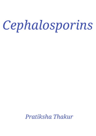 Cephalosporins 