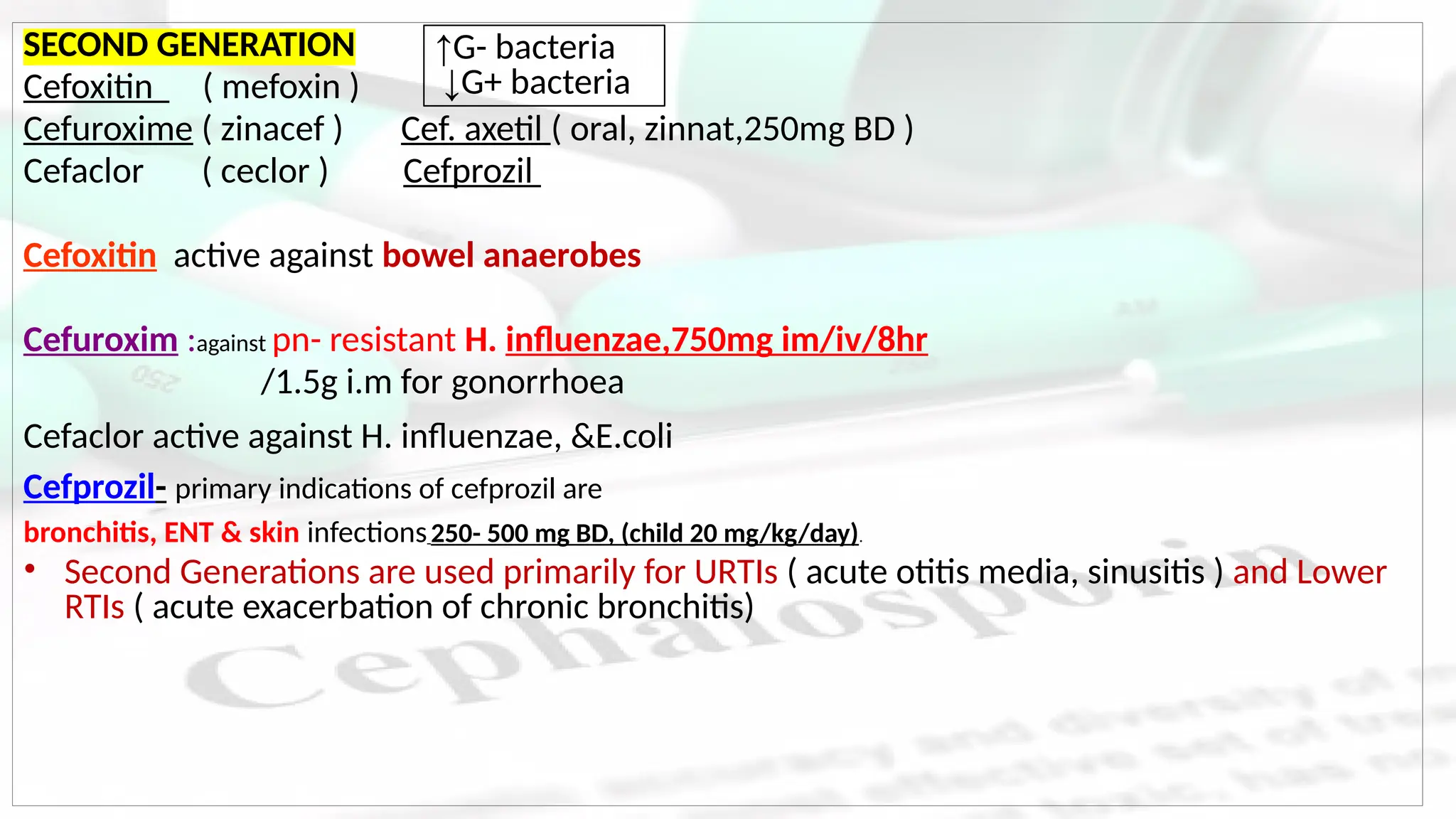 cephalosporins and other B lactam antibiotics .pptx