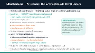 Overview of Cephalosporins, Monobactams & Carbapenems: Generations ...