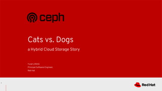 a Hybrid Cloud Storage Story
Cats vs. Dogs
1
Yuval Lifshitz
Principal Software Engineer,
Red Hat
 