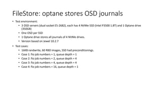 Ceph FileStore with Optane drive & Scrub Optimization | PPT
