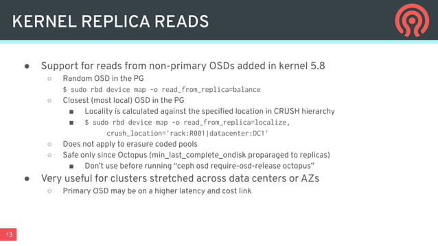 Ceph RBD Update - June 2021 | PPT
