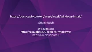 Ceph on Windows | PDF