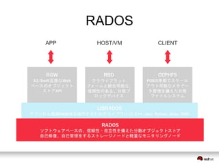 RADOS 
APP HOST/VM CLIENT 
 