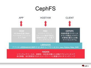 CephFS 
APP HOST/VM CLIENT 
 