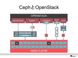 CephとOpenStack 
RADOS CLUSTER 
 